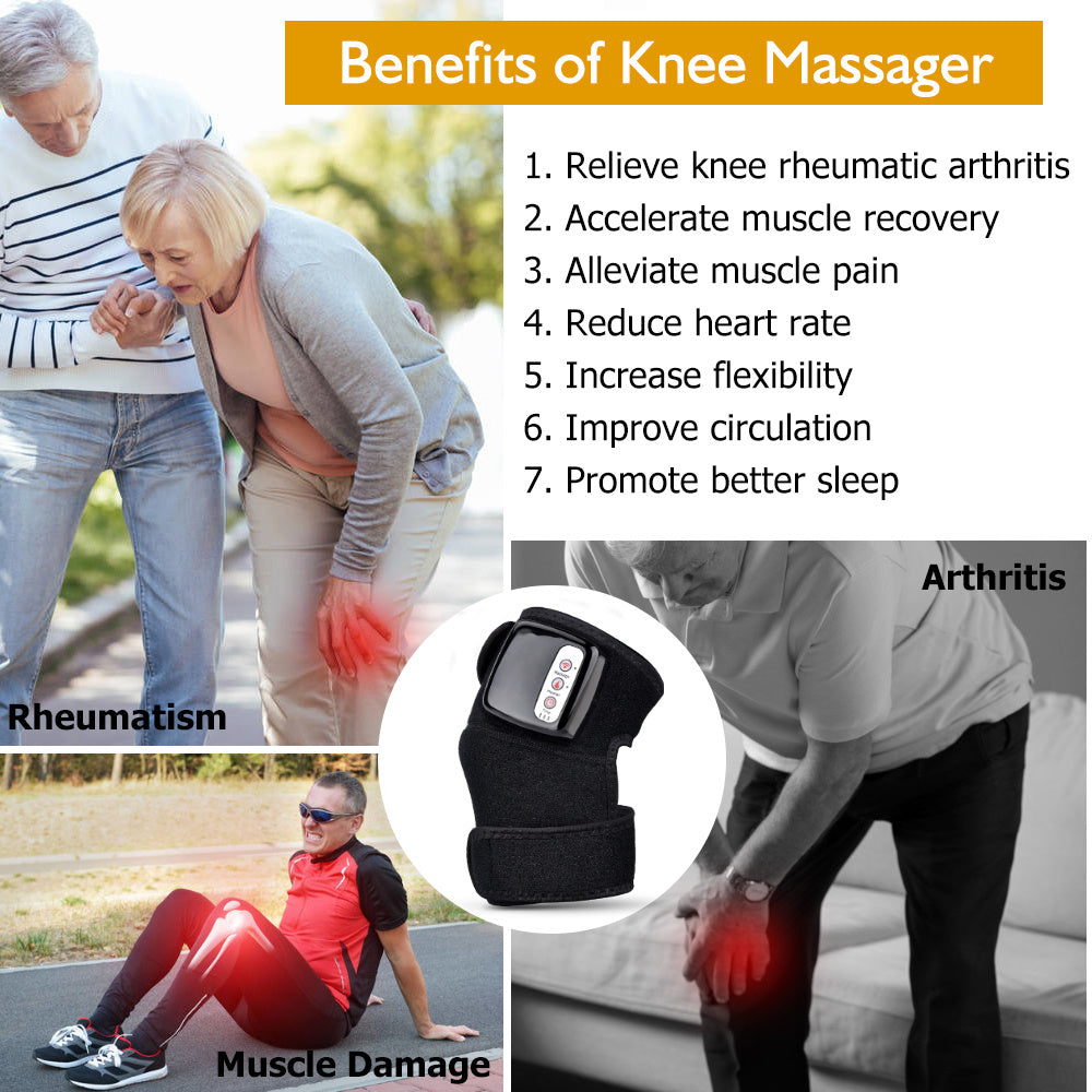Electric Infrared Knee Massager – Vibration & Heating Therapy for Joint Pain Relief