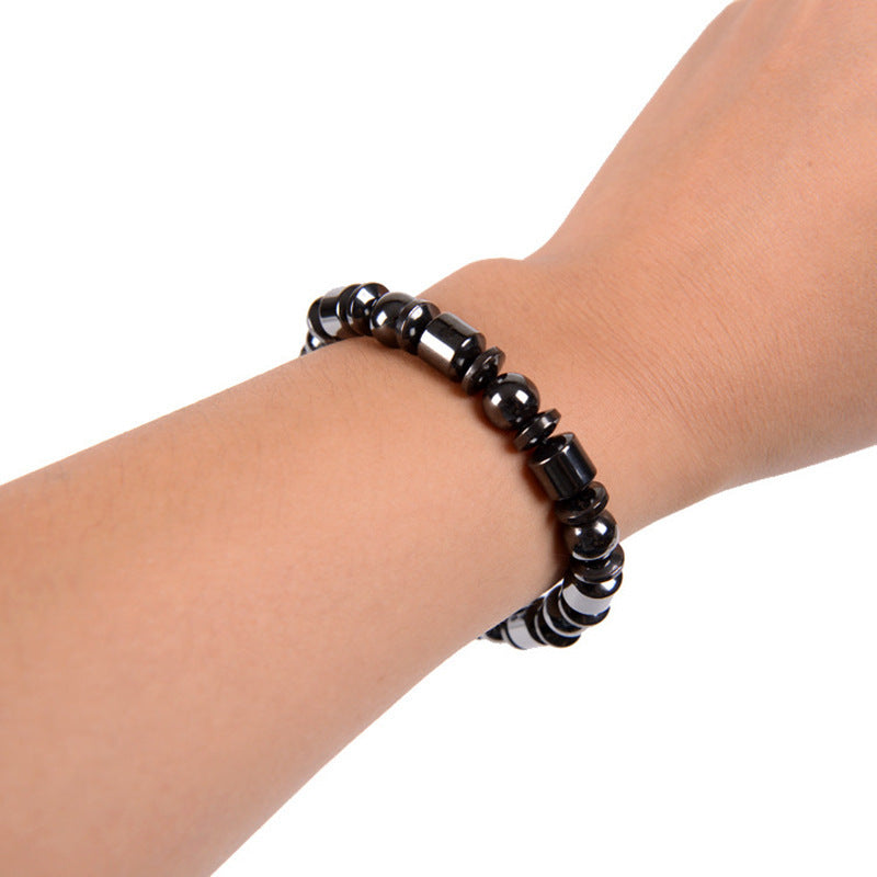 Weight Loss Magnetic Therapy Bracelet – Slimming, Pain Relief & Health Support for Men & Women | Stylish Hematite & Magnetite Design