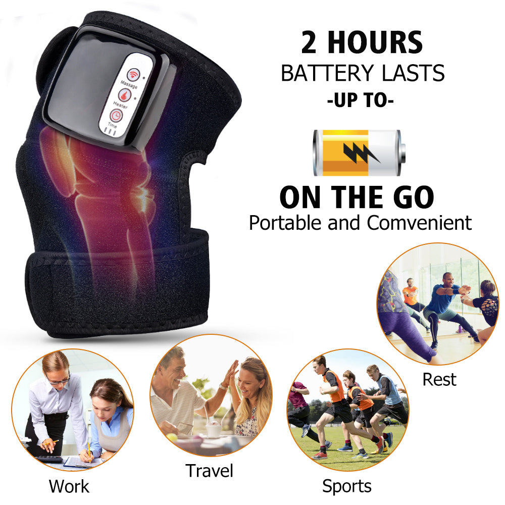 Electric Infrared Knee Massager – Vibration & Heating Therapy for Joint Pain Relief