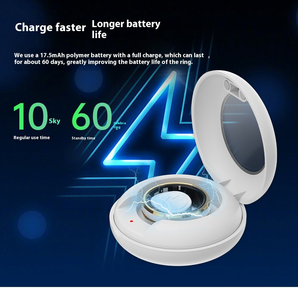 Smart Ring for Men and Women β Heart Rate, Blood Oxygen Monitor, Multi-Sport Modes, Sleep Tracker, IP68 Waterproof, Compatible with Android & iOS