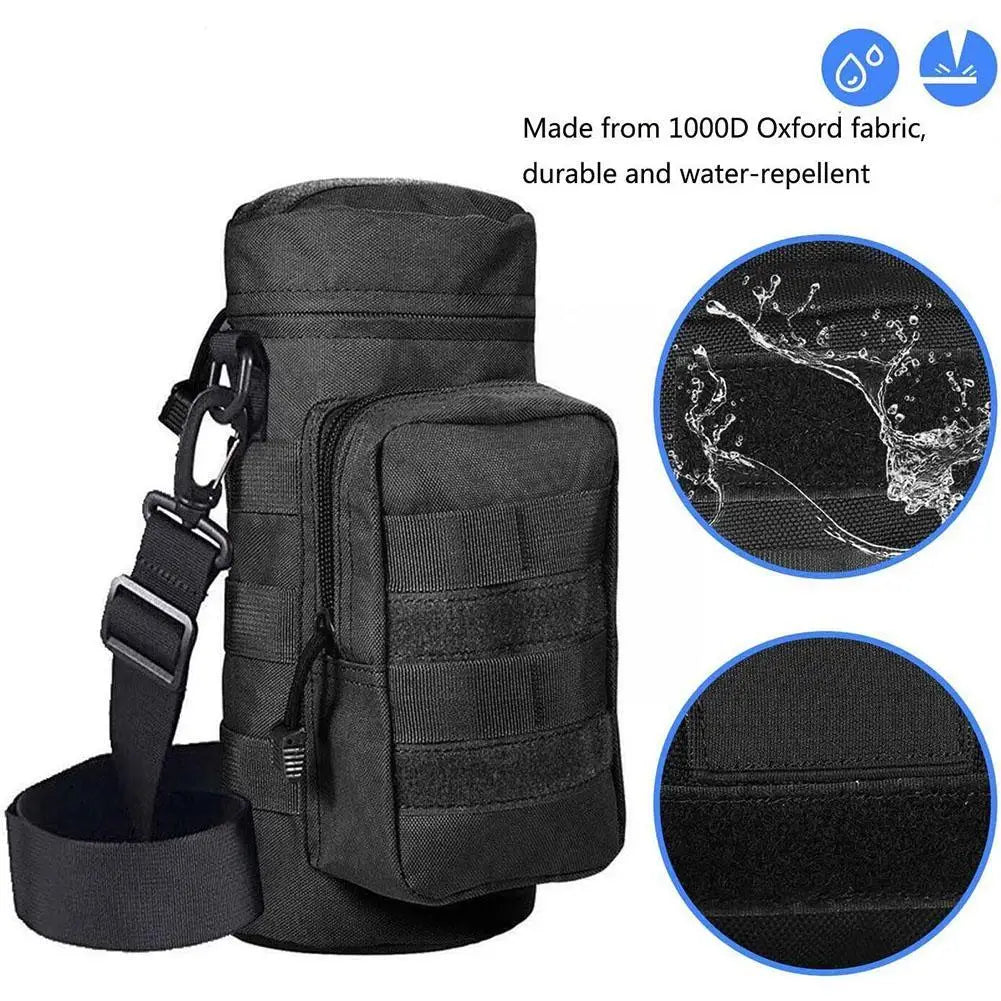 Molle Water Bottle Holder Nylon Hydration Pouch for 32 oz Hiking