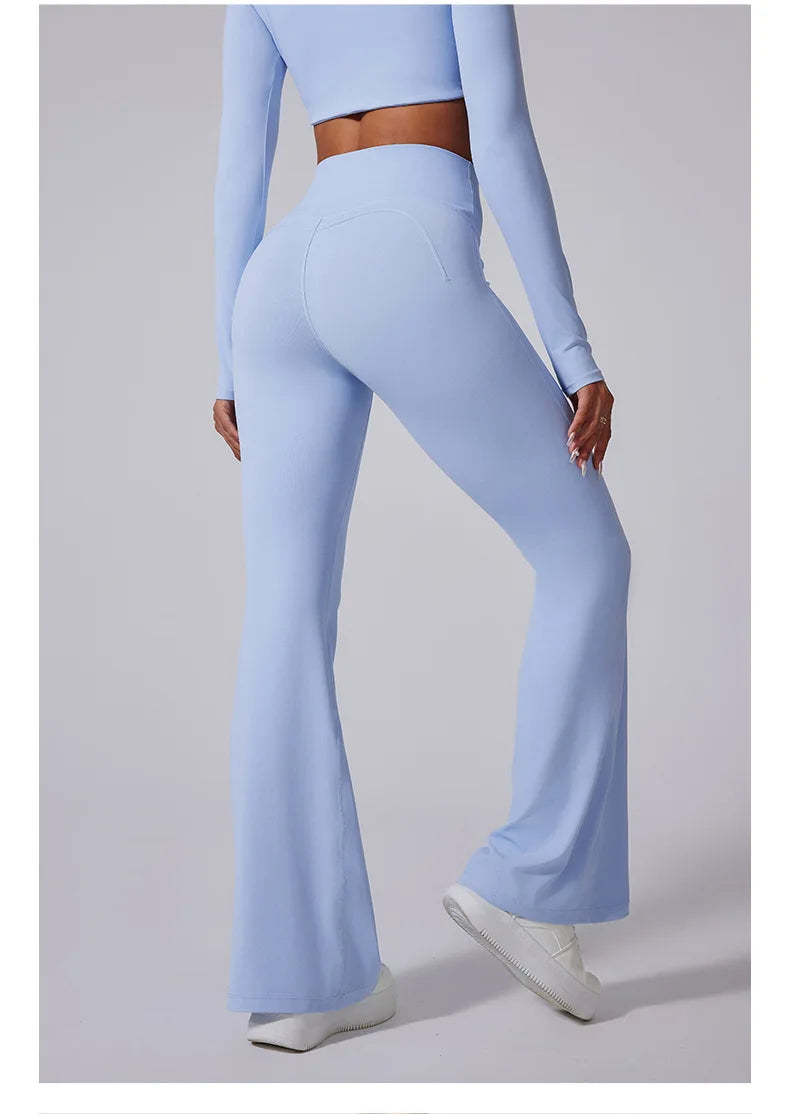 high waisted wide leg pants