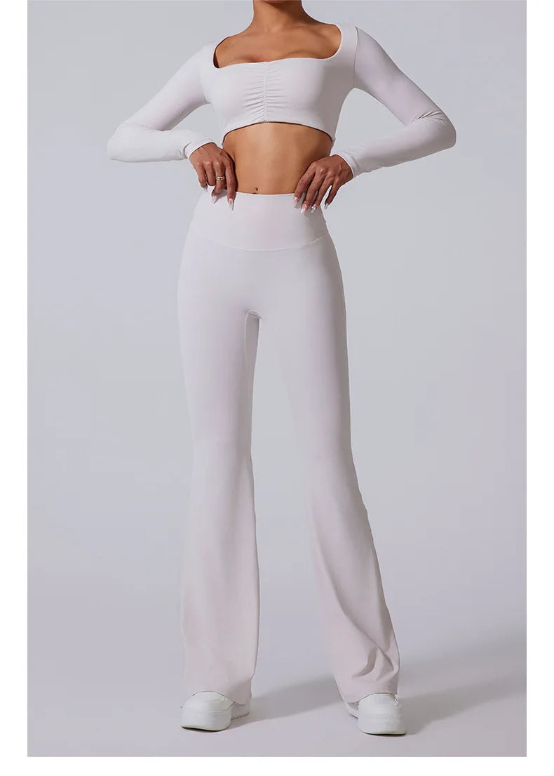 high waisted wide leg pants