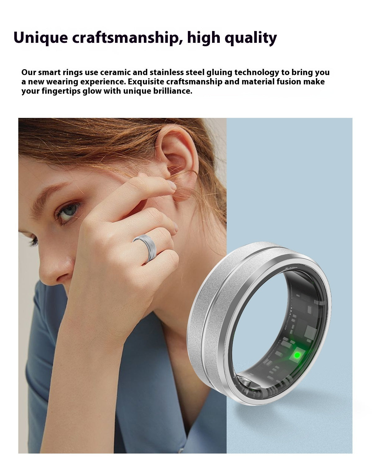 Smart Ring for Men and Women β Heart Rate, Blood Oxygen Monitor, Multi-Sport Modes, Sleep Tracker, IP68 Waterproof, Compatible with Android & iOS