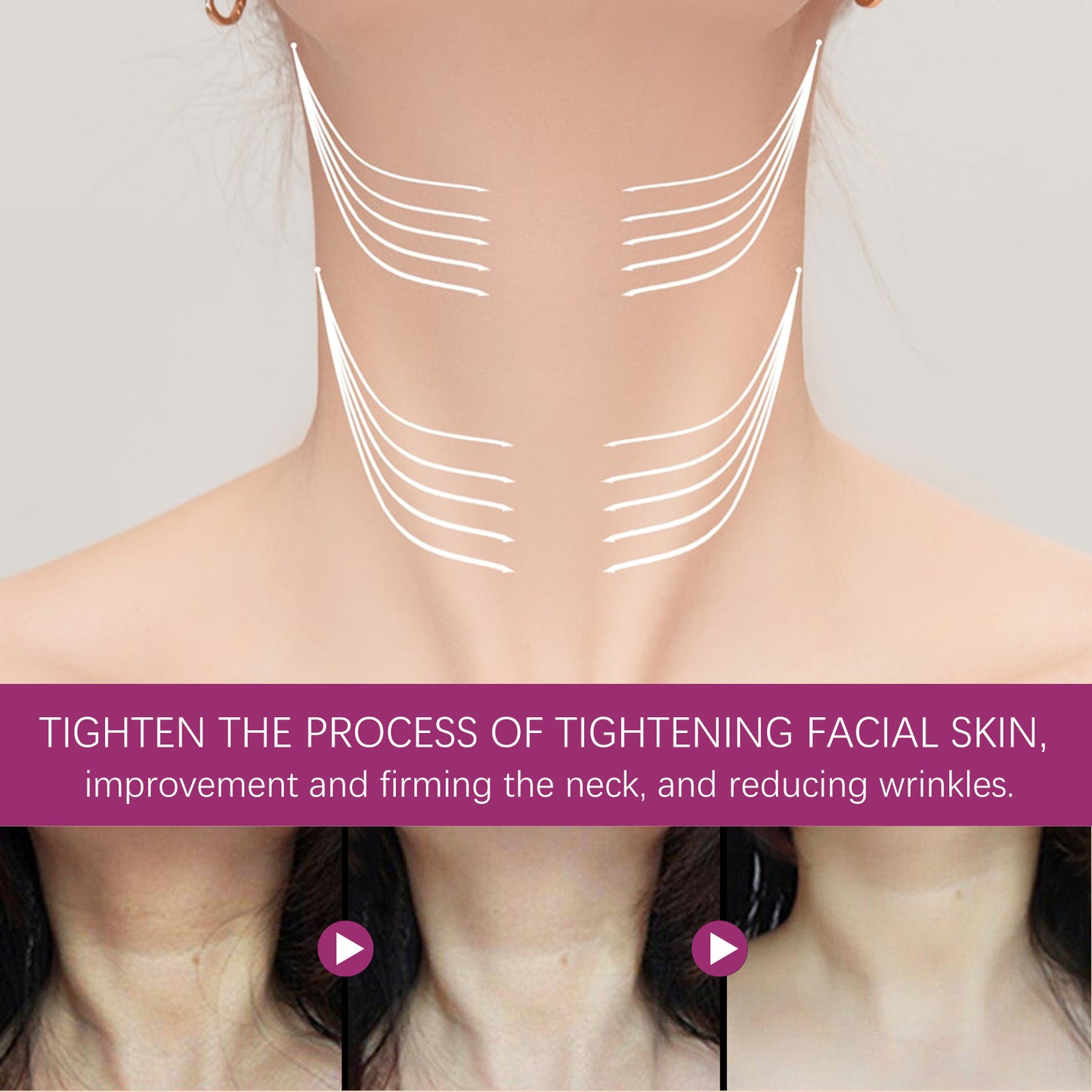 Hydrolyzed Collagen Neck Cream – Fades Neck Lines, Firms & Smooths Skin | With Centella Asiatica & Aloe Vera