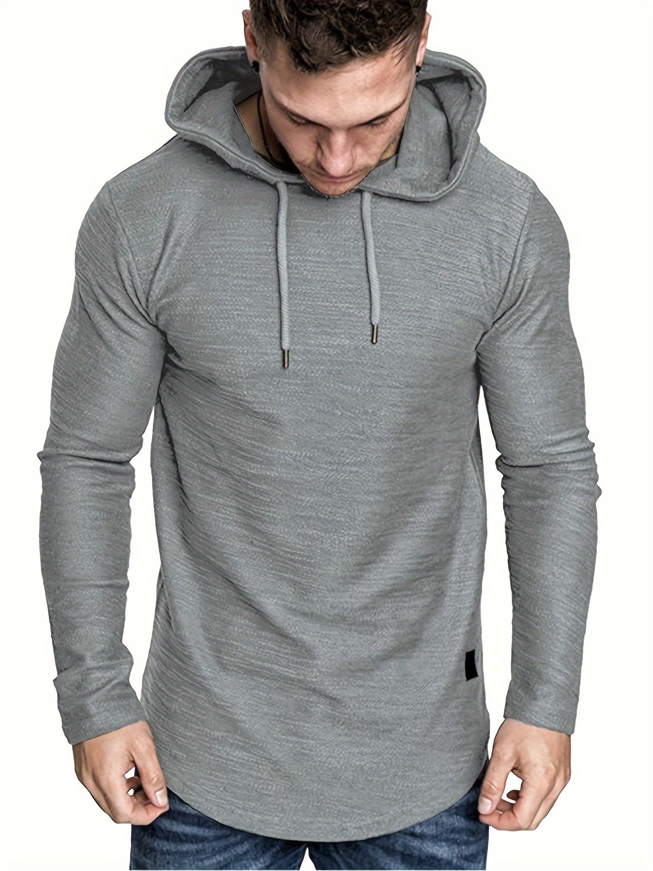 Men’s Long-Sleeved Casual Sports Hoodie T-Shirt