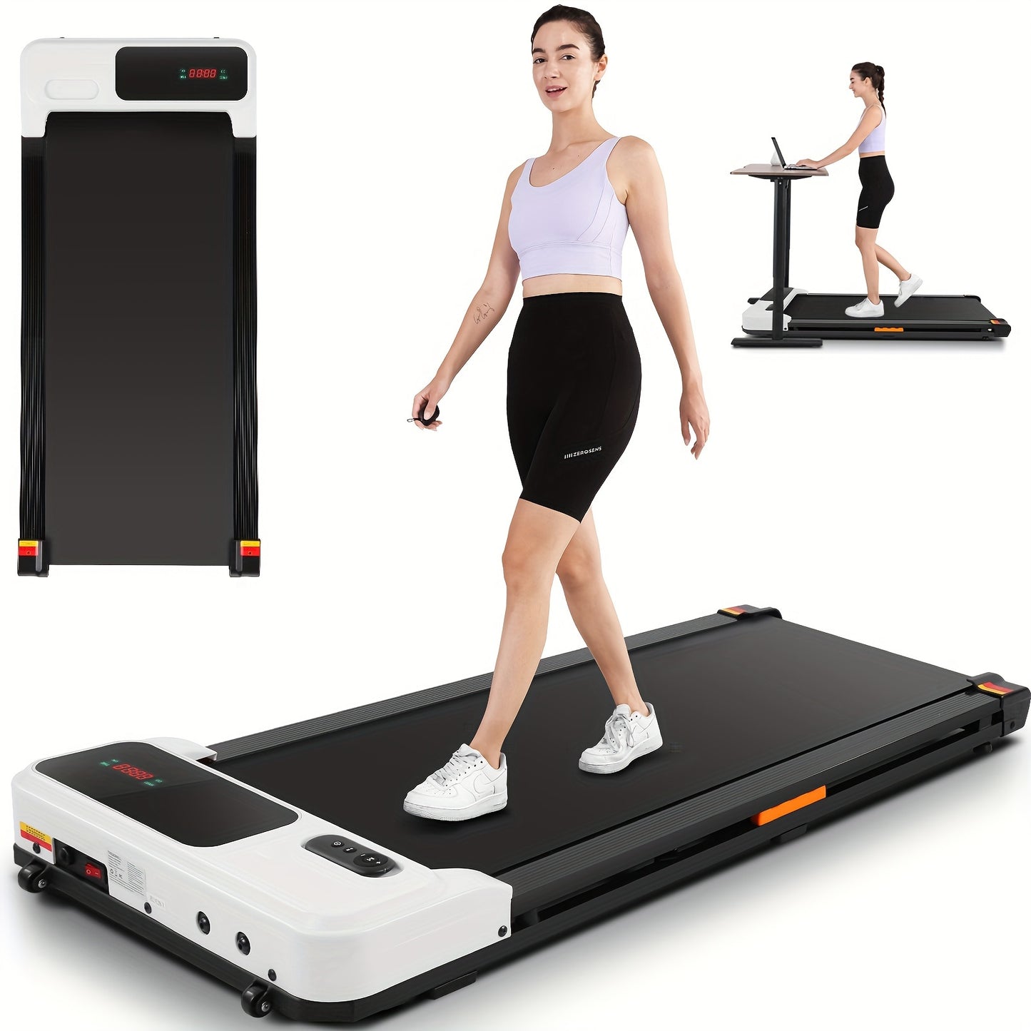 Under Desk Treadmill - 2.5HP Walking Pad with Remote Control