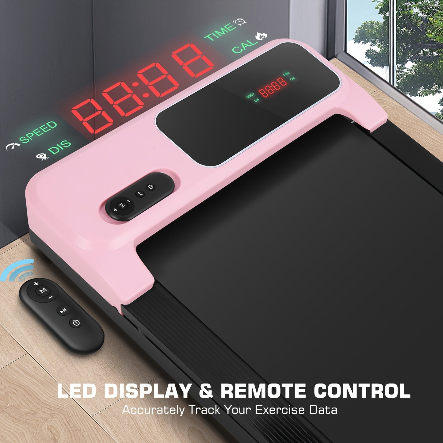 Under Desk Treadmill - 2.5HP Walking Pad with Remote Control