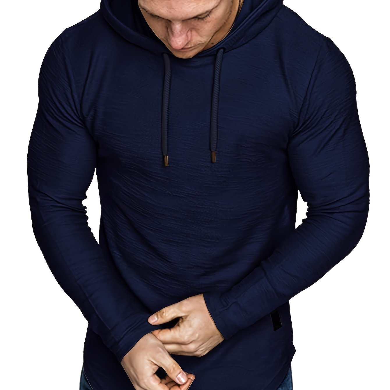 Men’s Long-Sleeved Casual Sports Hoodie T-Shirt