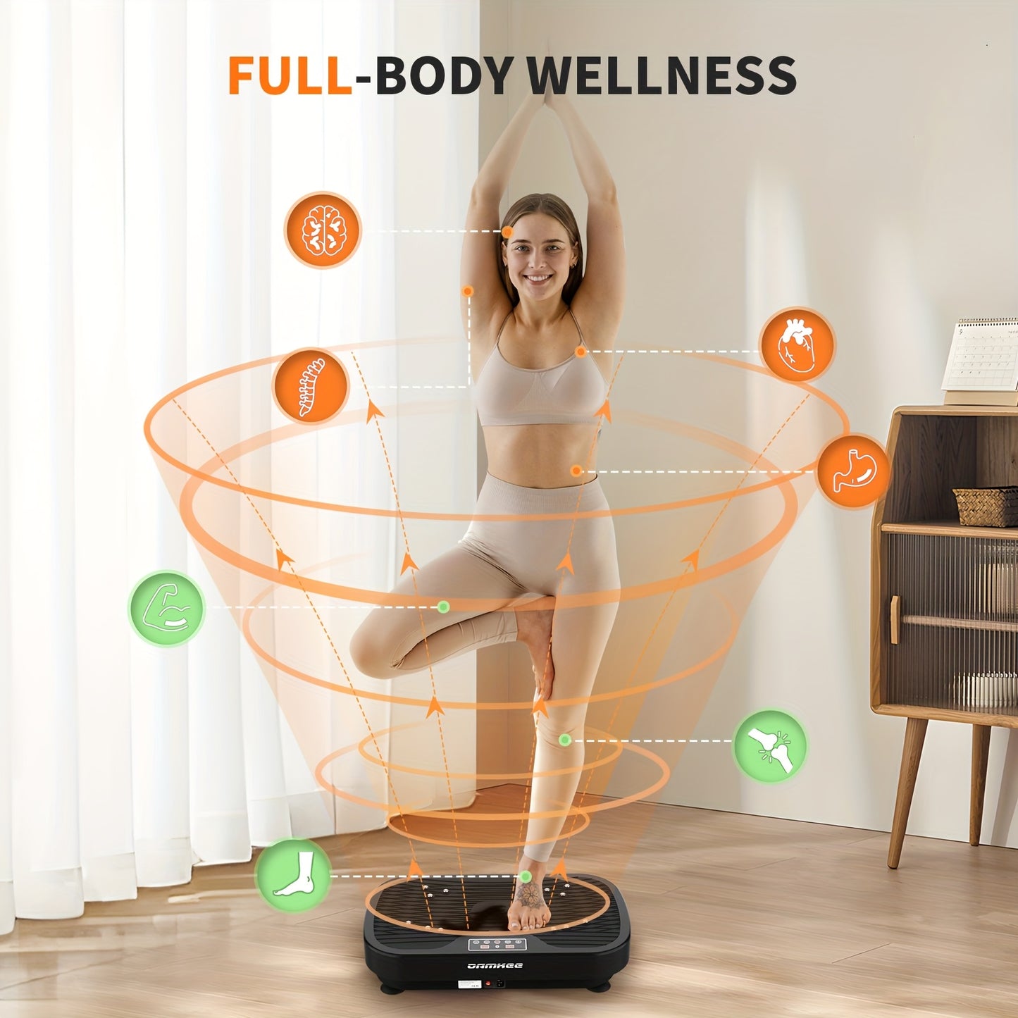 Vibration Plate with Resistance Bands