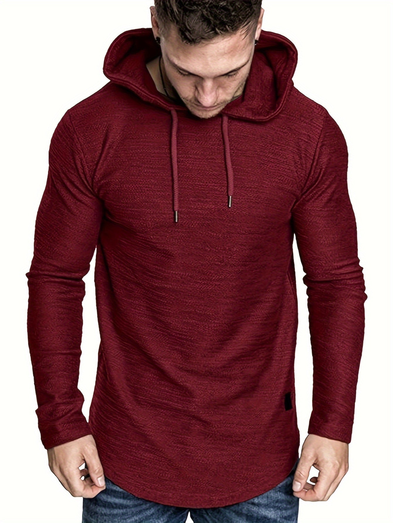 Men’s Long-Sleeved Casual Sports Hoodie T-Shirt