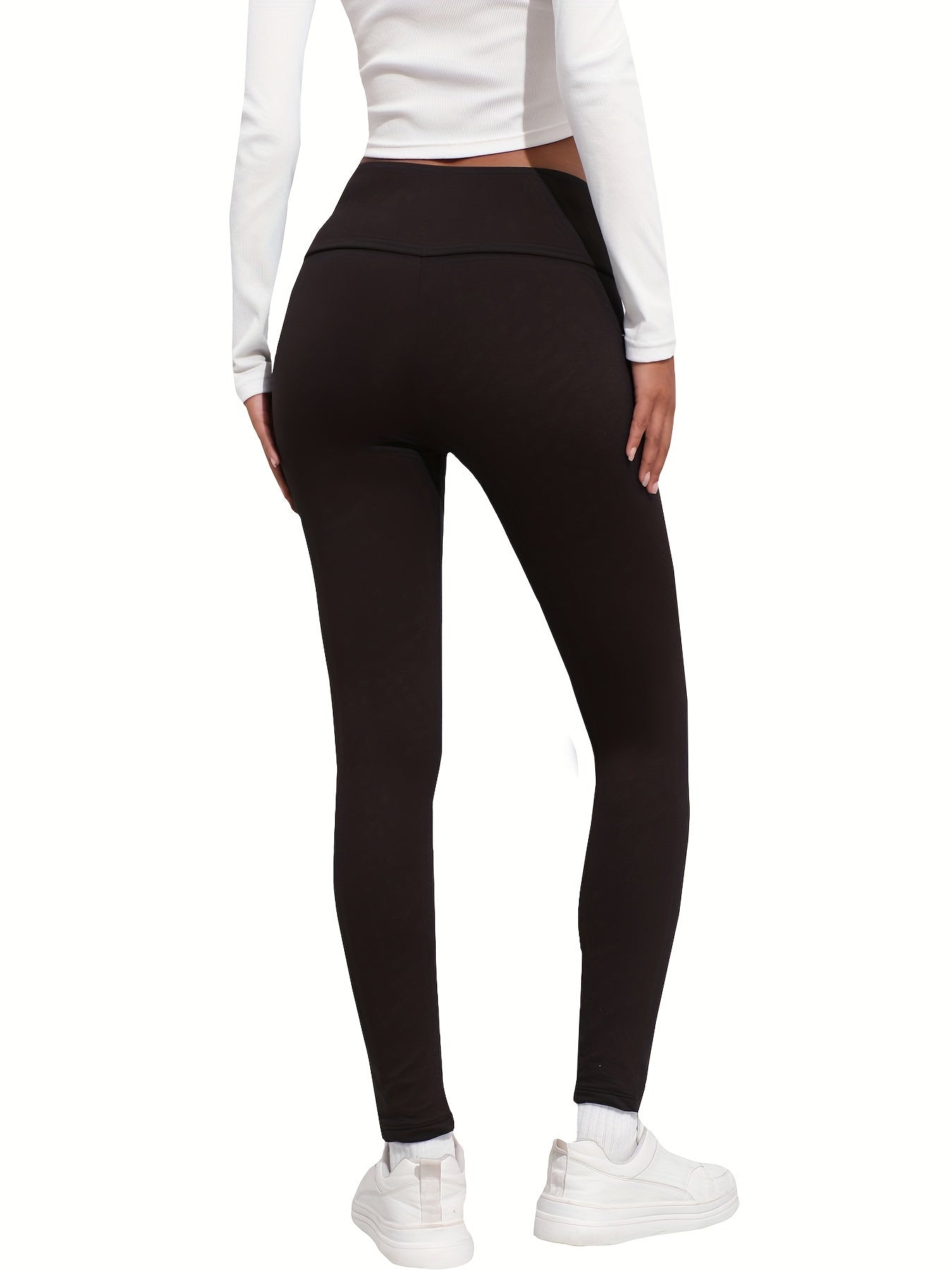 5-Pack Women's High-Waisted Thermal Leggings - Stretchy Yoga Pants