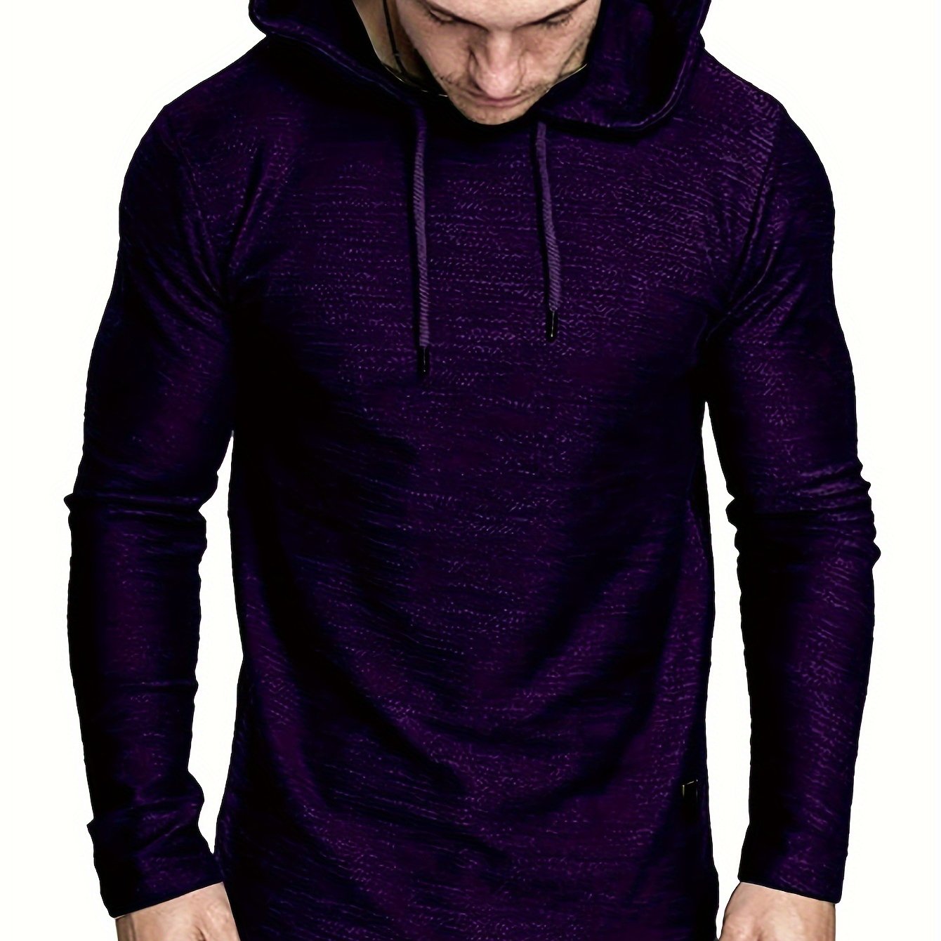 Men’s Long-Sleeved Casual Sports Hoodie T-Shirt