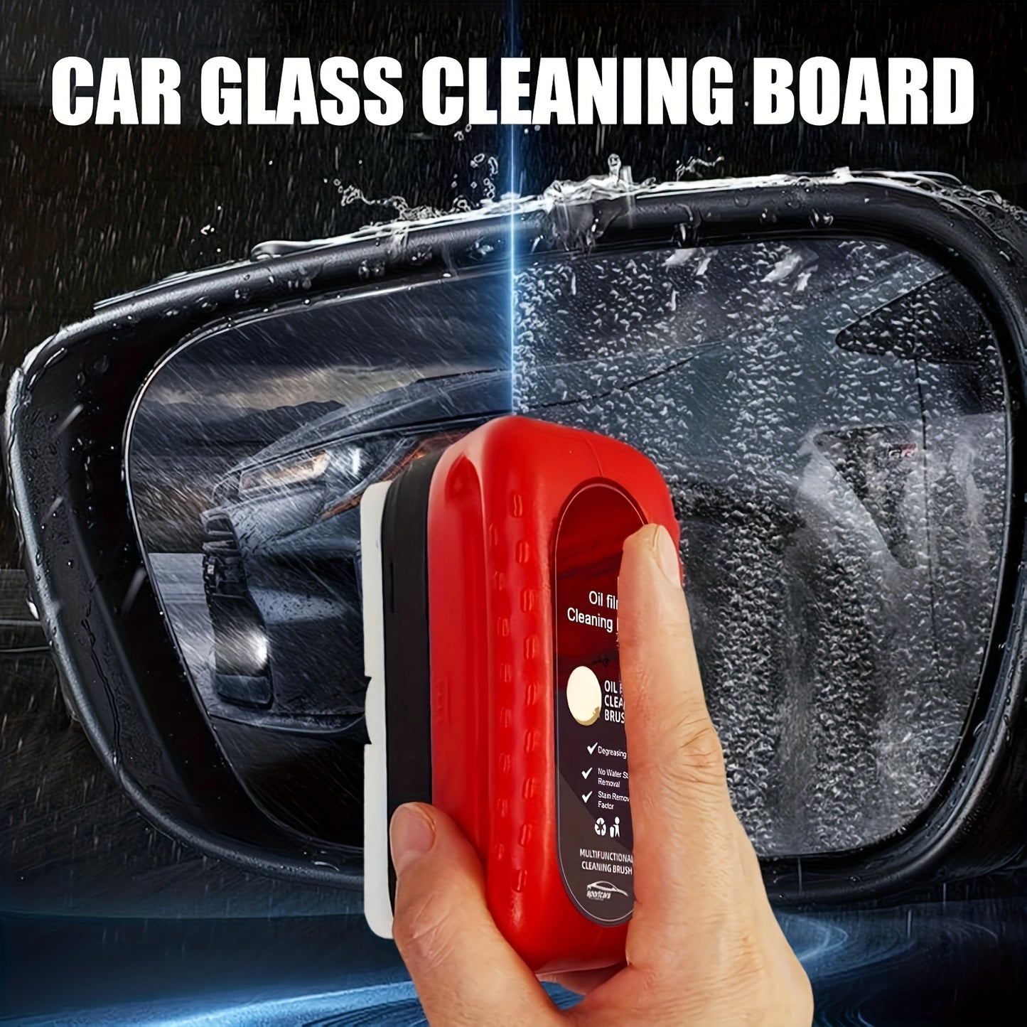 120ml Super Strong Car Glass Oil Film Cleaner with Integrated Applicator