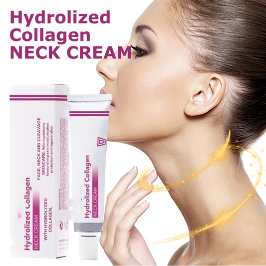 Hydrolyzed Collagen Neck Cream – Fades Neck Lines, Firms & Smooths Skin | With Centella Asiatica & Aloe Vera