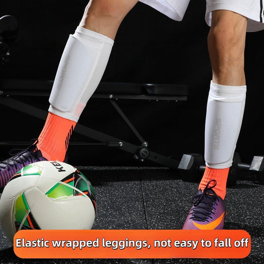 2-Piece PE Soccer Shin Guards with Soft Socks – Breathable Protective Gear for Beginners