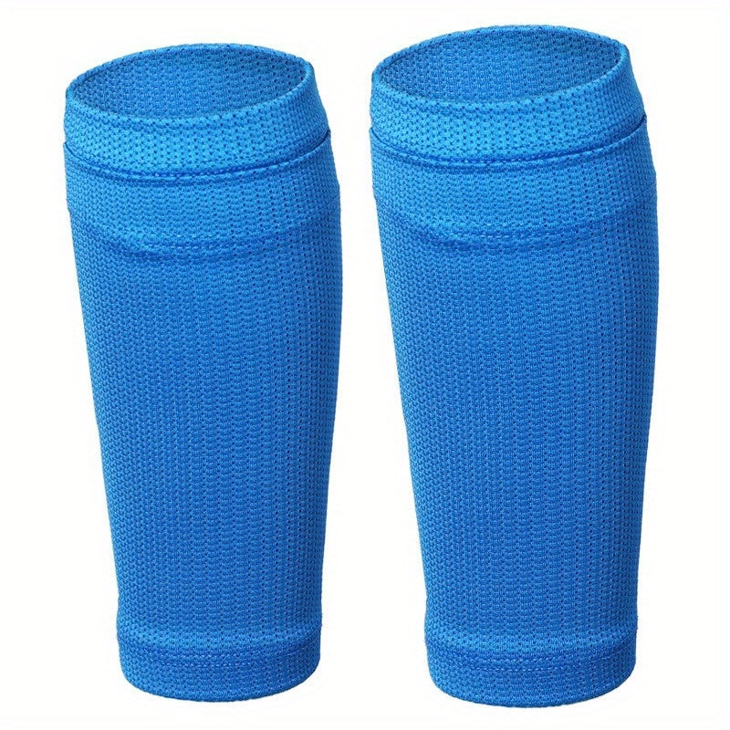 2-Piece PE Soccer Shin Guards with Soft Socks – Breathable Protective Gear for Beginners