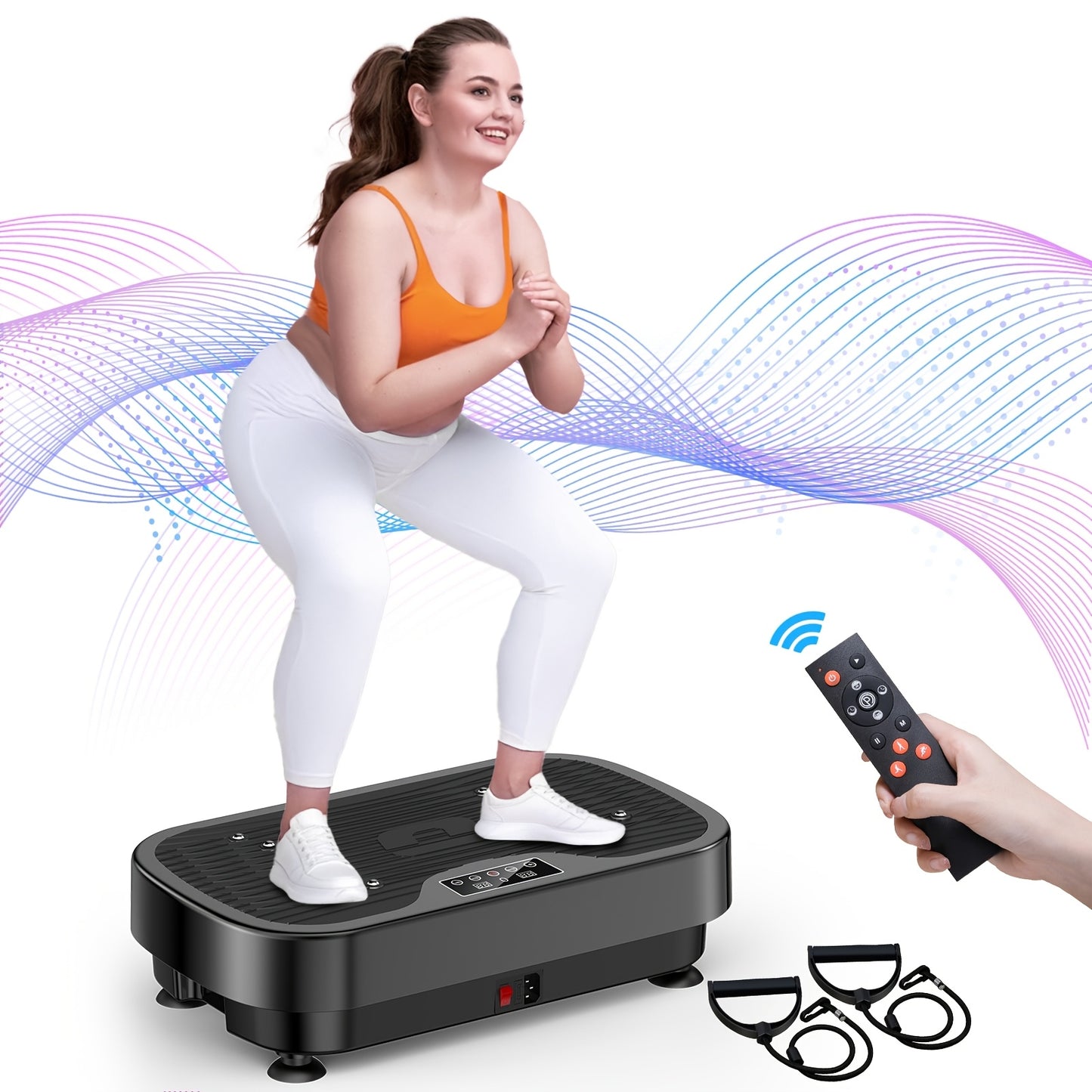 Vibration Plate with Resistance Bands