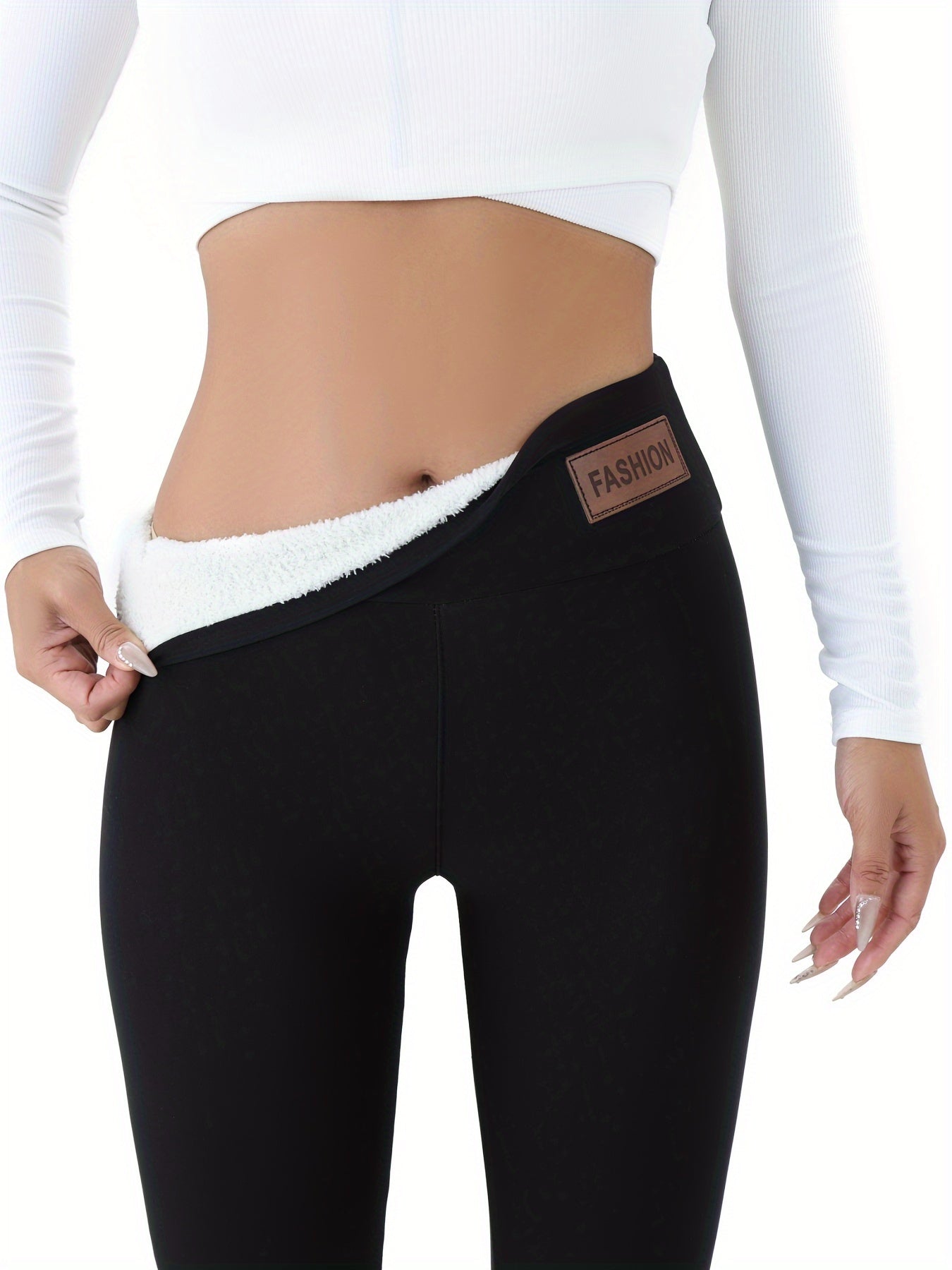 Women's Cozy Fleece-Lined High-Elasticity Leggings