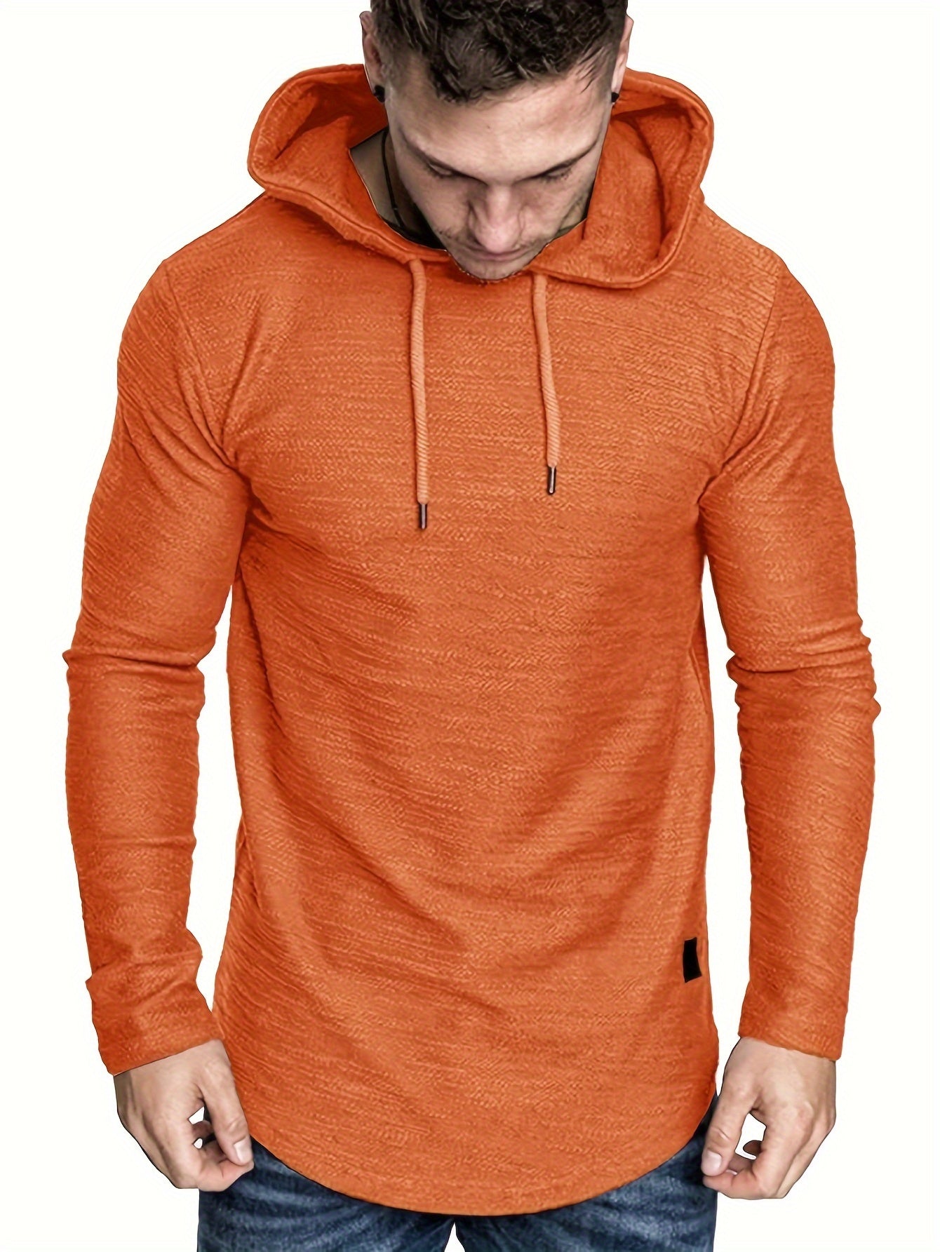 Men’s Long-Sleeved Casual Sports Hoodie T-Shirt