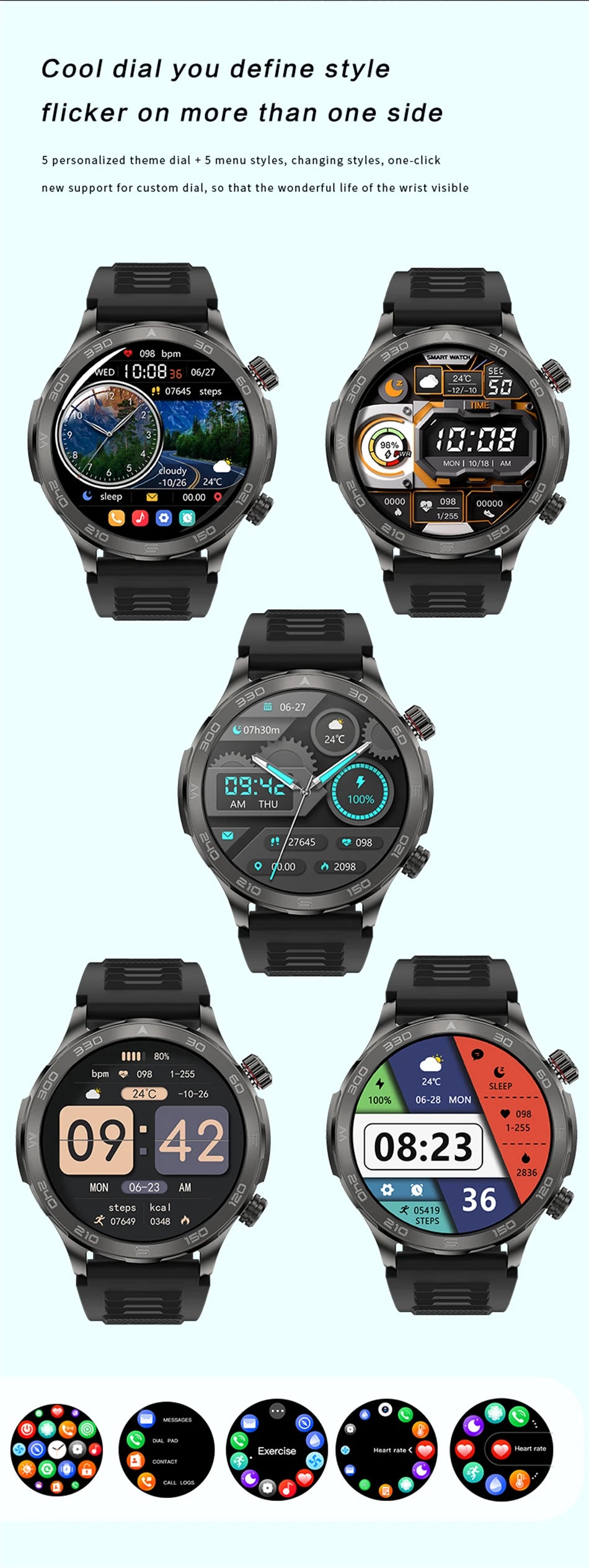 Amoled GPS Smartwatch