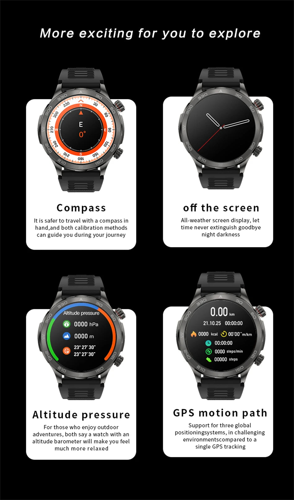 Amoled GPS Smartwatch