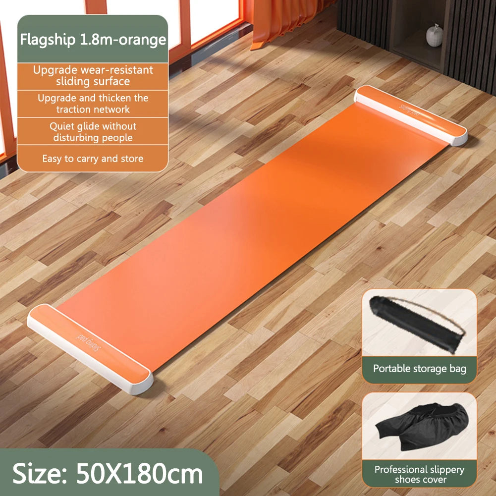 Yoga Sliding Mat Indoor Sport Fitness Glide Pilates Board