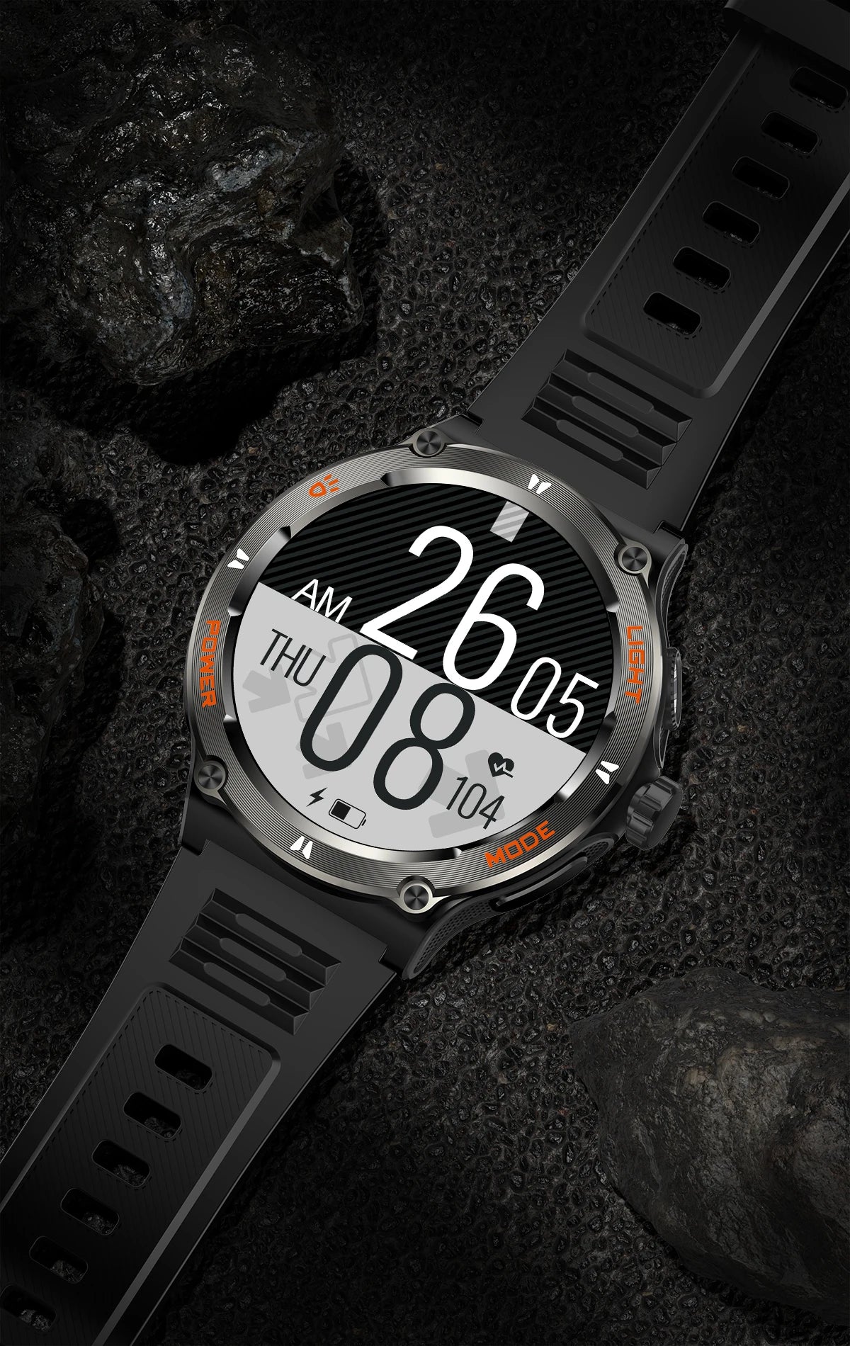 2024 New Rugged Military Smart Watch for Huawei Xiaomi – AMOLED Display