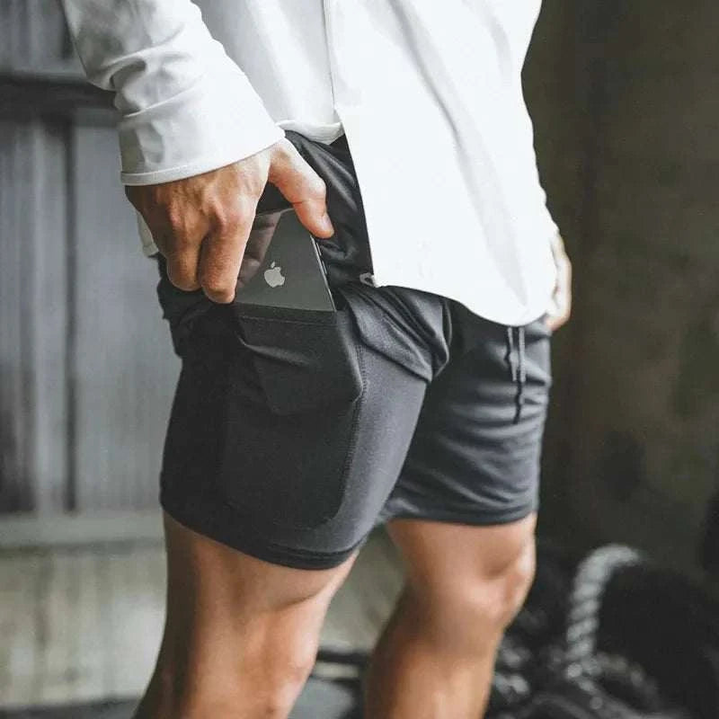 Men’s 2-in-1 Mesh Gym Shorts