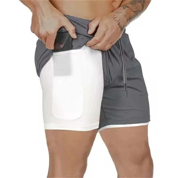Men’s 2-in-1 Mesh Gym Shorts
