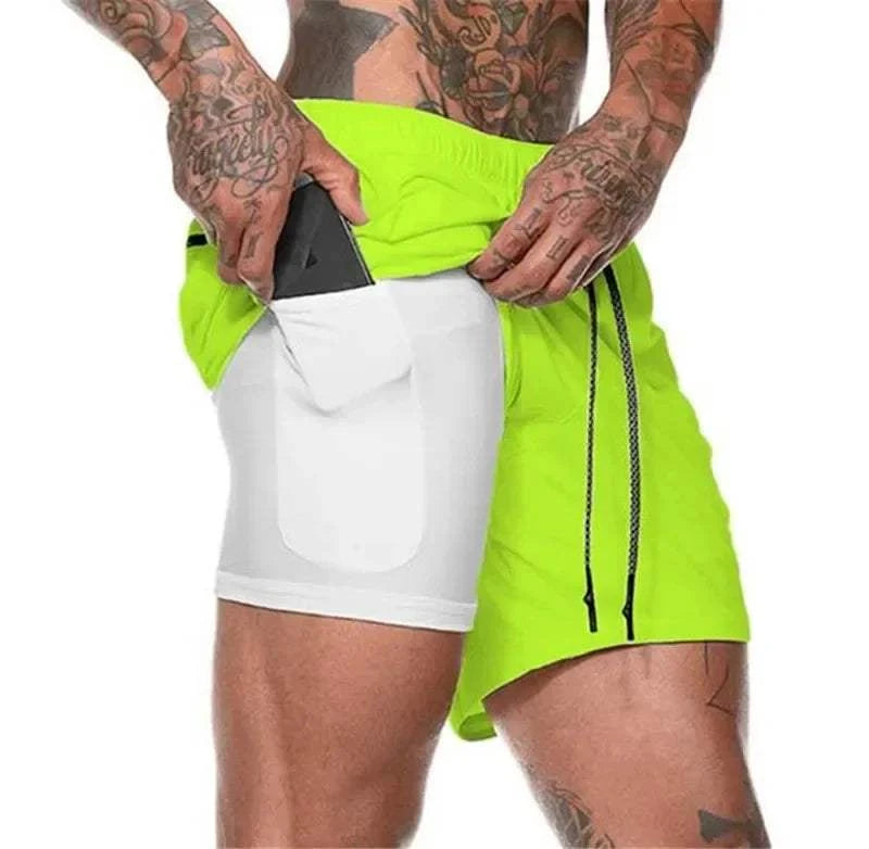 Men’s 2-in-1 Mesh Gym Shorts