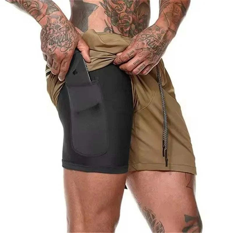 Men’s 2-in-1 Mesh Gym Shorts