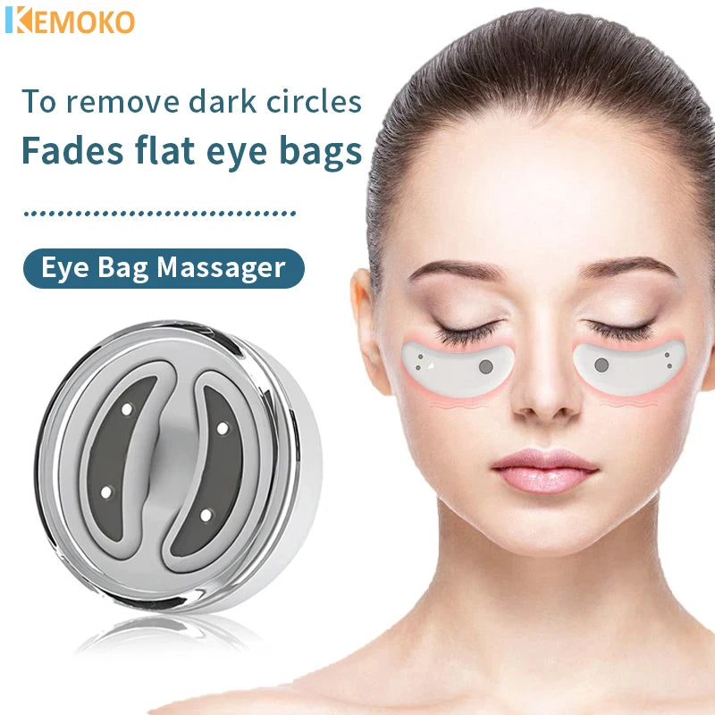 EMS Eye Massager Relief - Anti-Aging Eye Care Device with Red Light Therapy