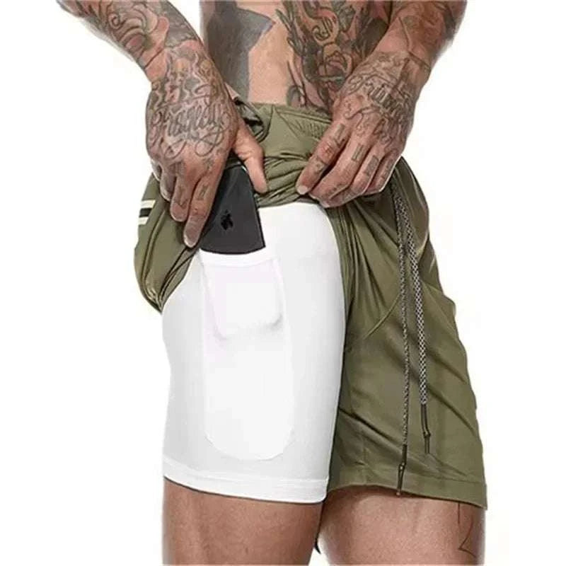 Men’s 2-in-1 Mesh Gym Shorts