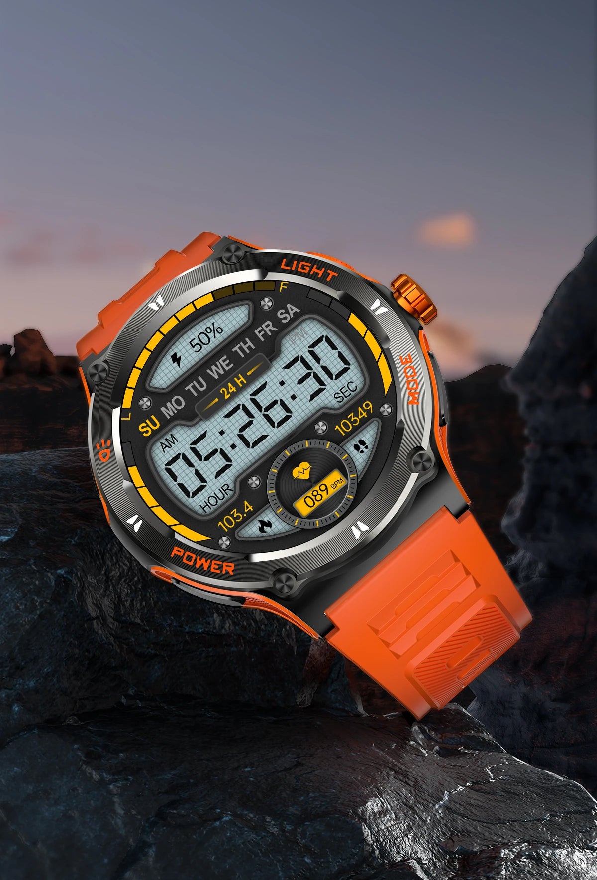 2024 New Rugged Military Smart Watch for Huawei Xiaomi – AMOLED Display