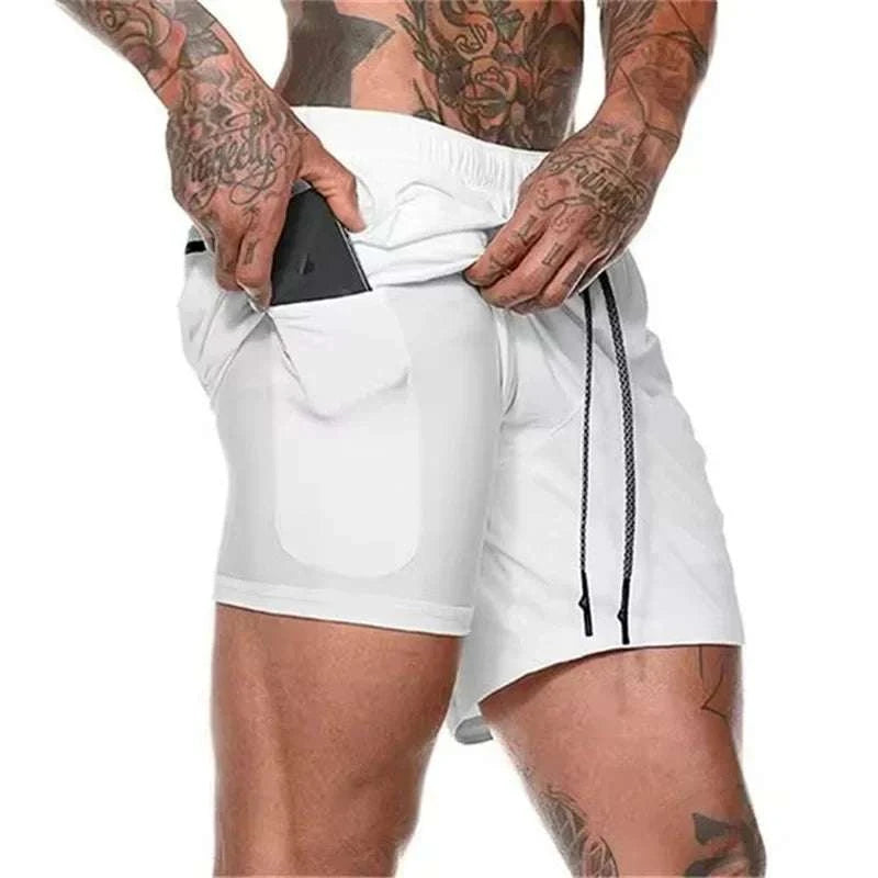 Men’s 2-in-1 Mesh Gym Shorts