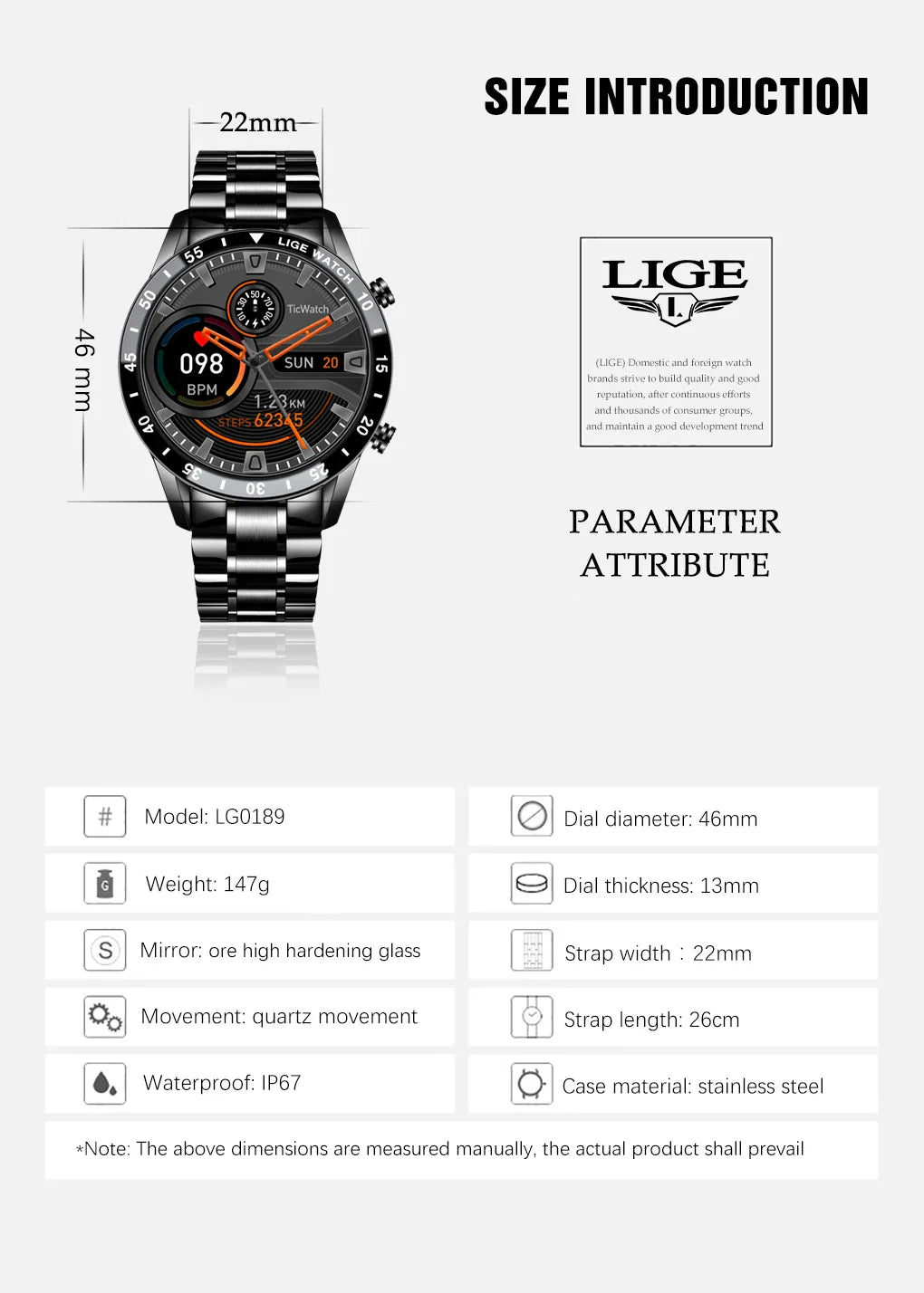 LIGE Smart Watch