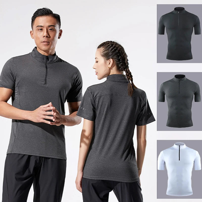 Summer Sport Shirt Quick Dry Compression Running t Shirt Men Breathable Fitness Bodybuilding Shirts Tights Top Man Gym Clothing