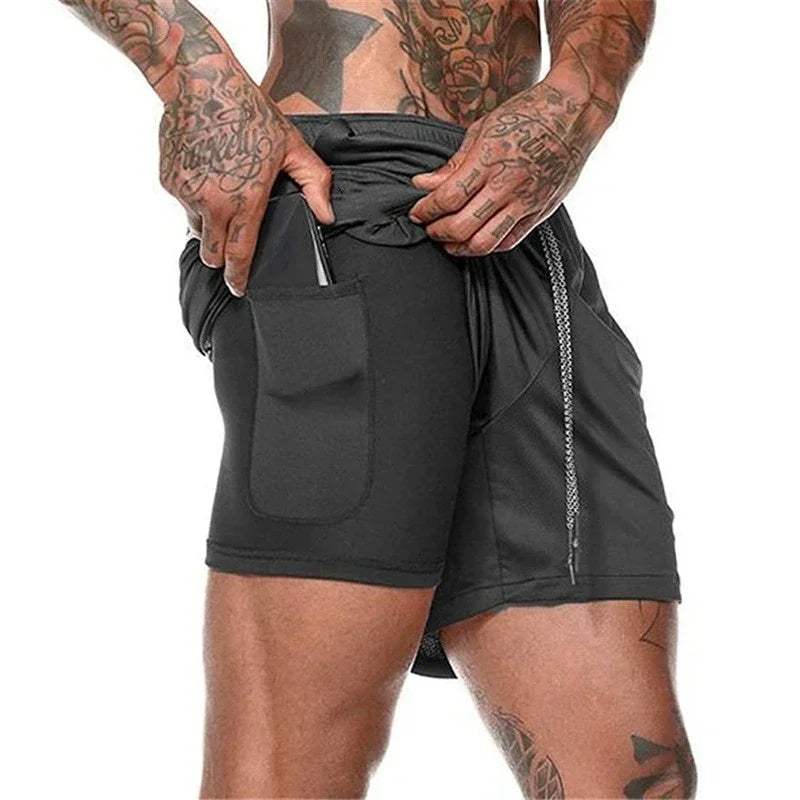 Men’s 2-in-1 Mesh Gym Shorts