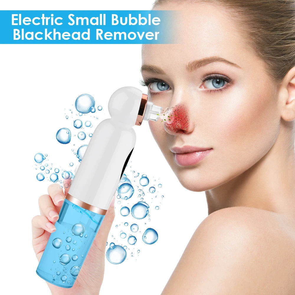 Electric Small Bubble Blackhead Remover Vacuum - Deep Cleansing, Gentle, Hydrating