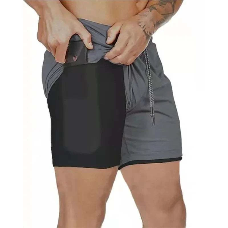 Men’s 2-in-1 Mesh Gym Shorts