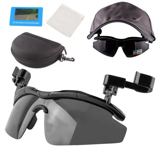 Polarized Clip Cap Sunglasses