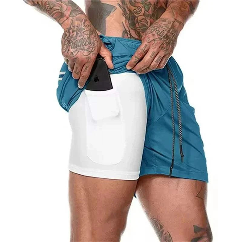 Men’s 2-in-1 Mesh Gym Shorts