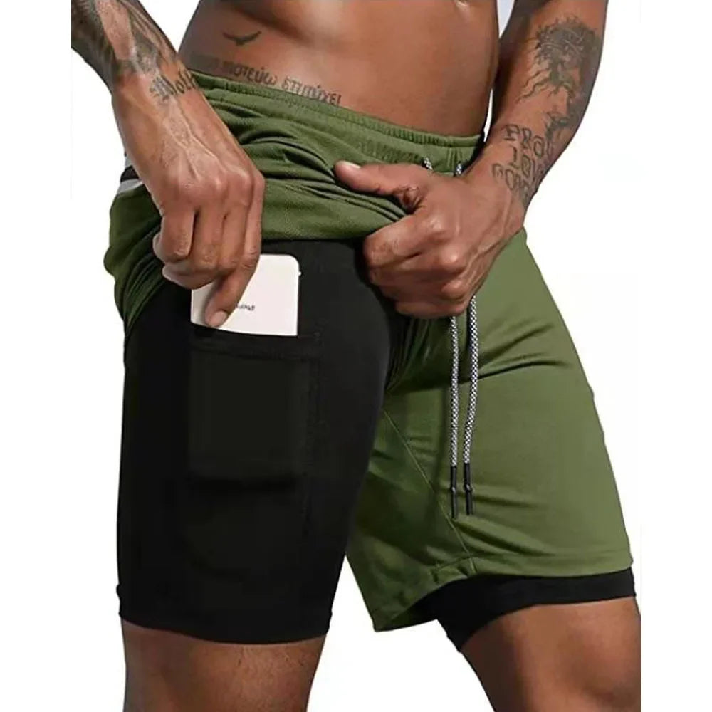 Men’s 2-in-1 Mesh Gym Shorts
