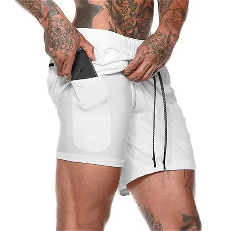 Men’s 2-in-1 Mesh Gym Shorts