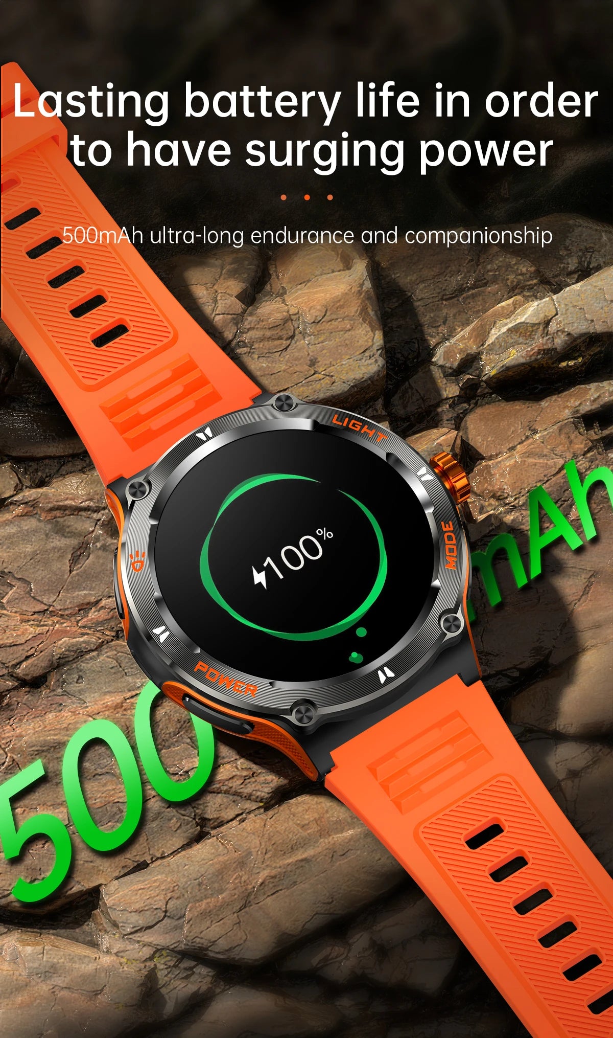 2024 New Rugged Military Smart Watch for Huawei Xiaomi – AMOLED Display