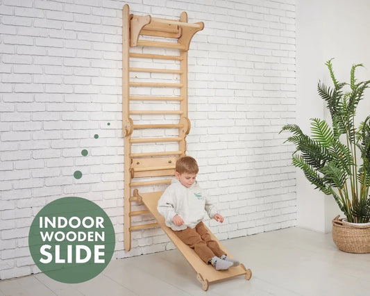 LM KIDS Montessori Wooden Indoor Climbing Frame