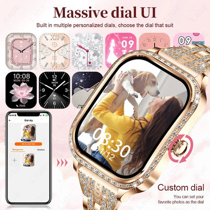 LIGE Smart Watch for Women – Waterproof Bluetooth Call, Fitness Tracker