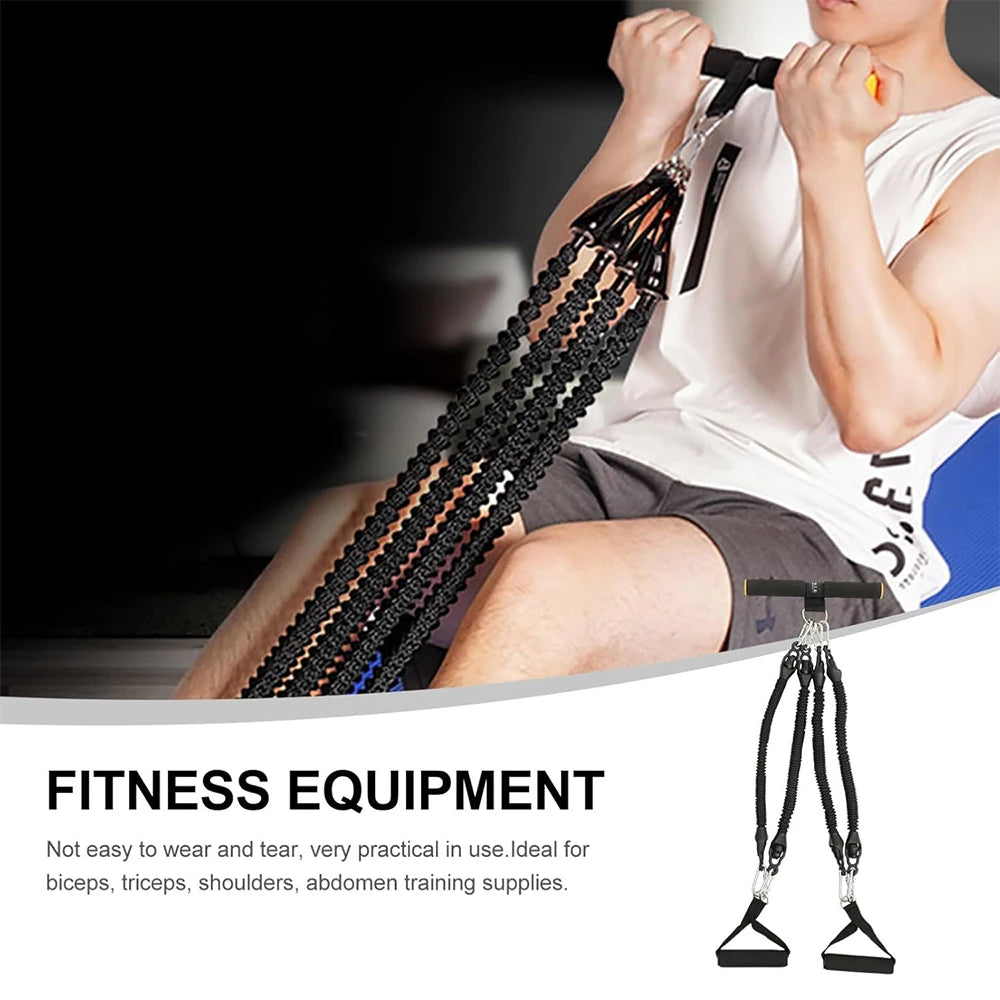 Elastic Exercise Bands with Handles for Full-Body Training