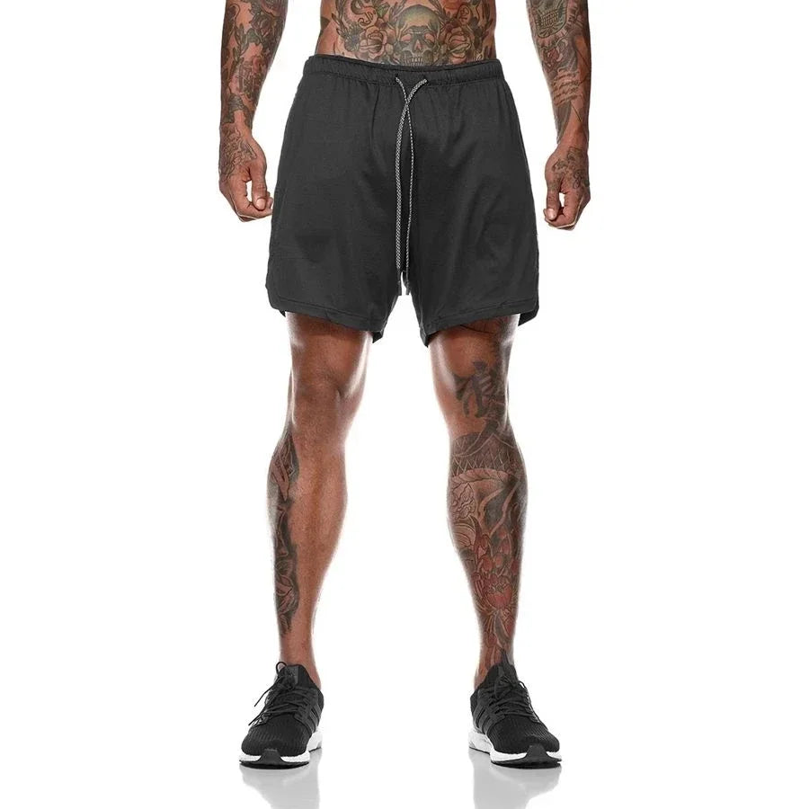 Men’s 2-in-1 Mesh Gym Shorts